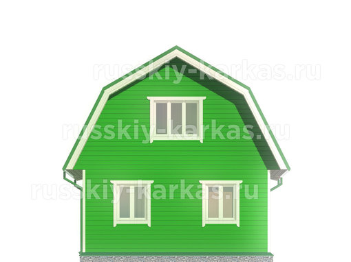 ДК003 - каркасный дом 8.5х6 - фасад 3