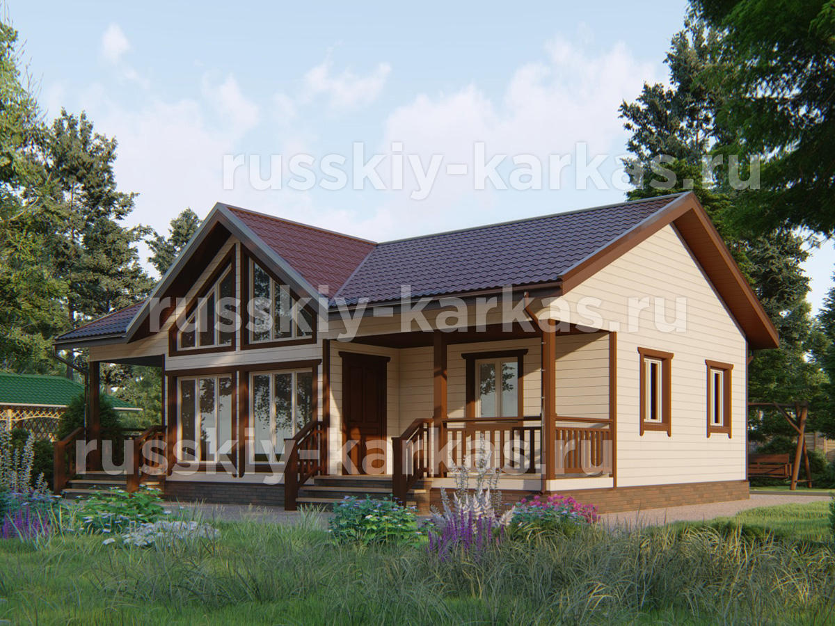 ДК198 - каркасный дом 11.5х8 - второй вид